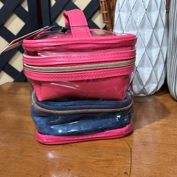 NWT Juicy Couture Women's Four Cosmetic Skincare Toiletry Jewelry Nested Bag - Picture 5 of 9